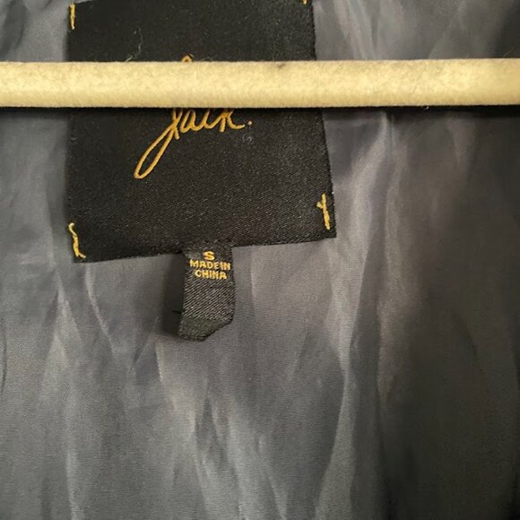 Jack Moto Crop Jacket Faux Leather Steel Blue - Picture 2 of 6